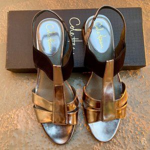 COLE HAAN Silver Sandals - NEW NEVER WORN